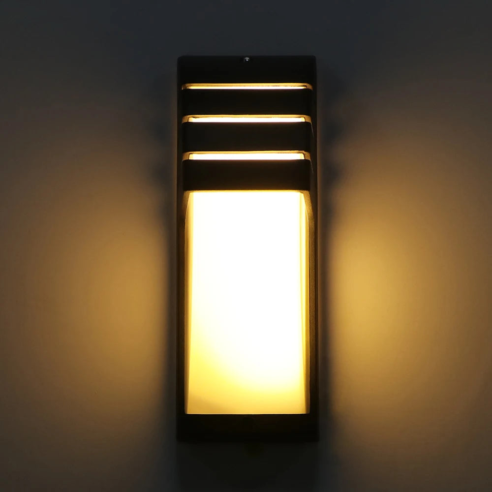 12W LED Wall Light Outdoor Waterproof IP65 Porch Garden Wall Lamp Sconce Balcony Terrace Decoration Lighting Lamp