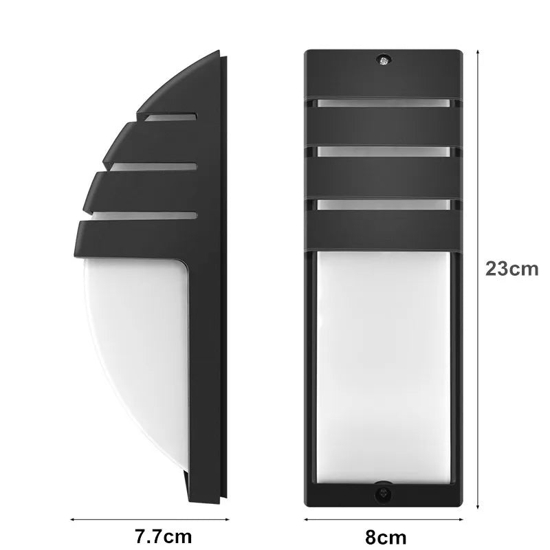 12W LED Wall Light Outdoor Waterproof IP65 Porch Garden Wall Lamp Sconce Balcony Terrace Decoration Lighting Lamp