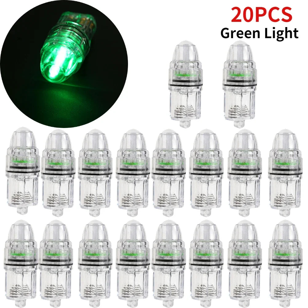 5-20pcs Underwater Deep Drop LED Fish Attracting Indicator Fish Lure Light Bait Fishing Lamp Lure LED Light Bait Fishing Tools