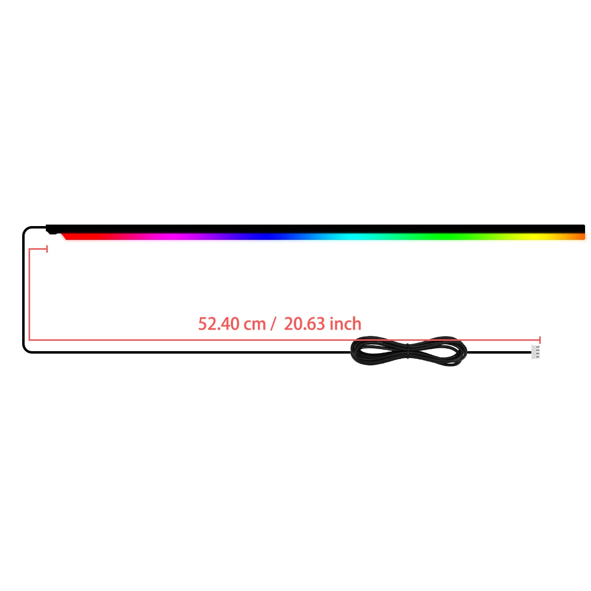4 in 1 Full Color Streamer Car Door Frame LED Ambient Lights Symphony Acrylic Light Strip USB Atmosphere Lamp Kit Remote Control
