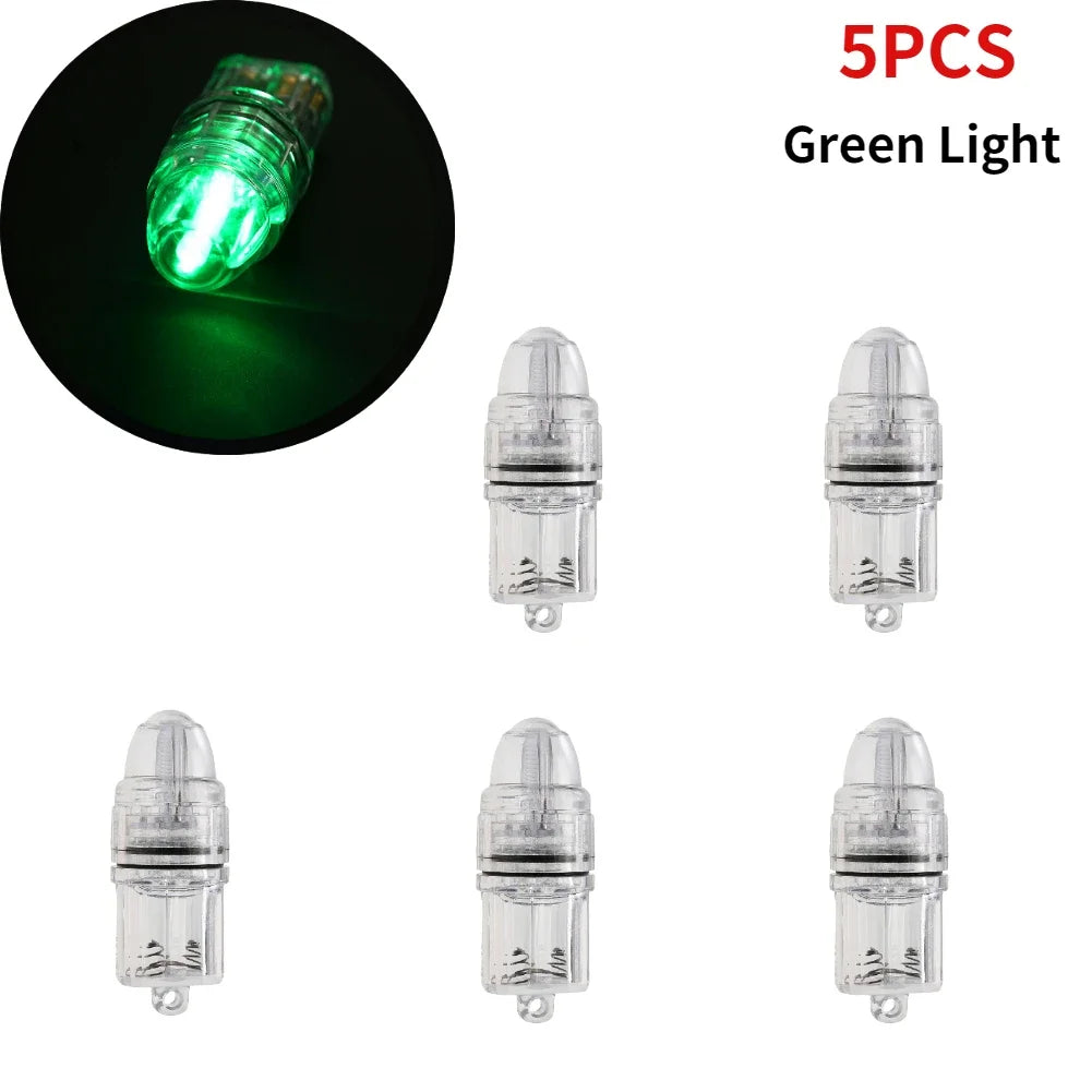 5-20pcs Underwater Deep Drop LED Fish Attracting Indicator Fish Lure Light Bait Fishing Lamp Lure LED Light Bait Fishing Tools