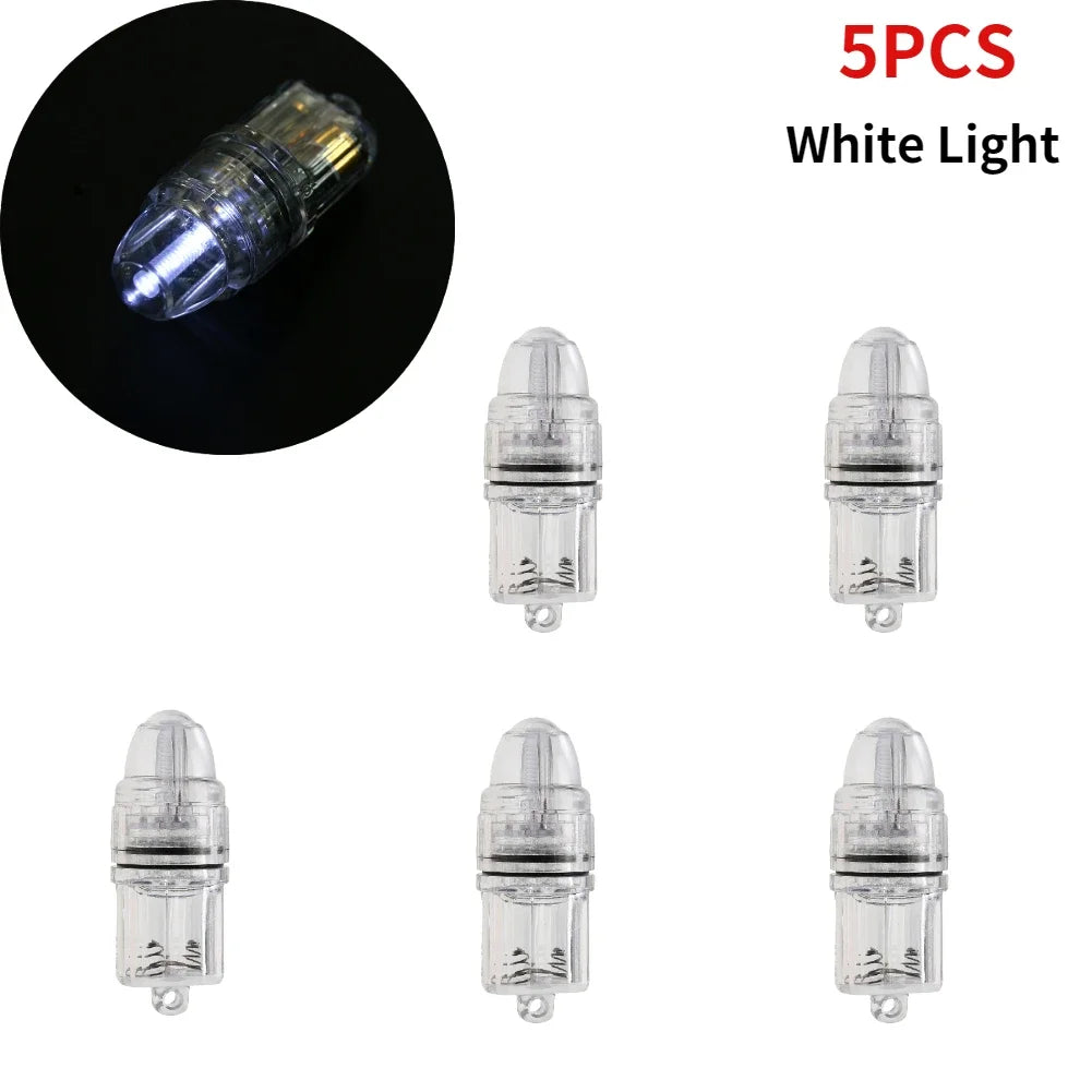5-20pcs Underwater Deep Drop LED Fish Attracting Indicator Fish Lure Light Bait Fishing Lamp Lure LED Light Bait Fishing Tools