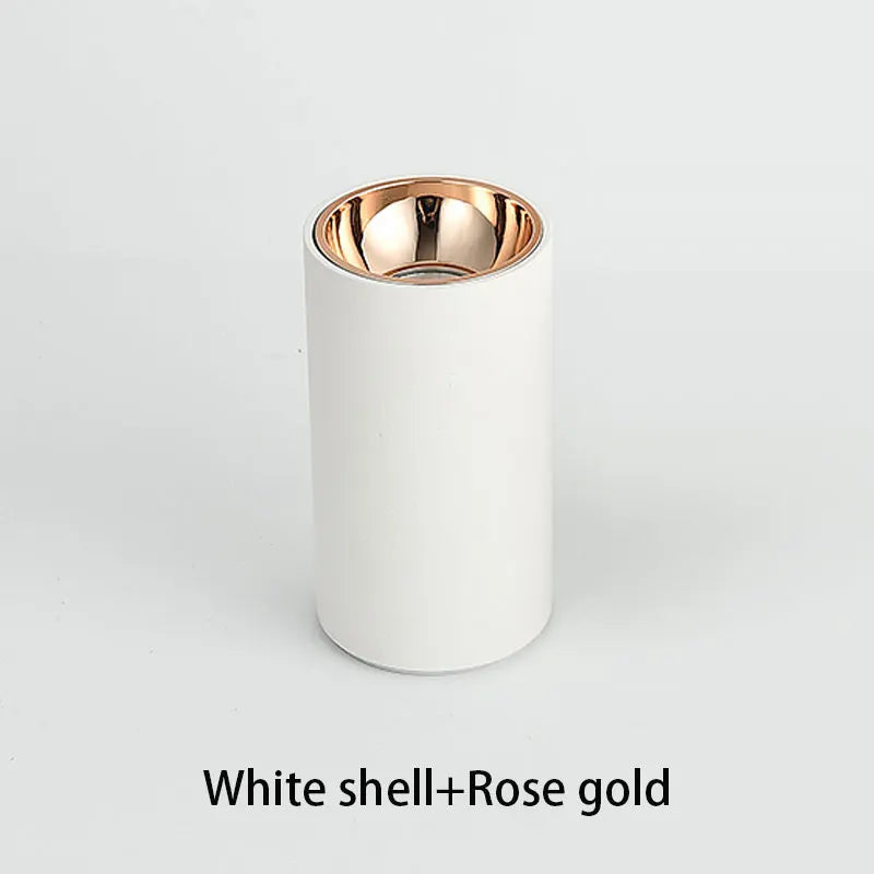 Cylinder Rose Gold Dimmable LED Spotlight  Downlight 5W 10W 15W 20W 30W Ceiling Lamp For Livingroom Kitchen Bedroom Foyer Office
