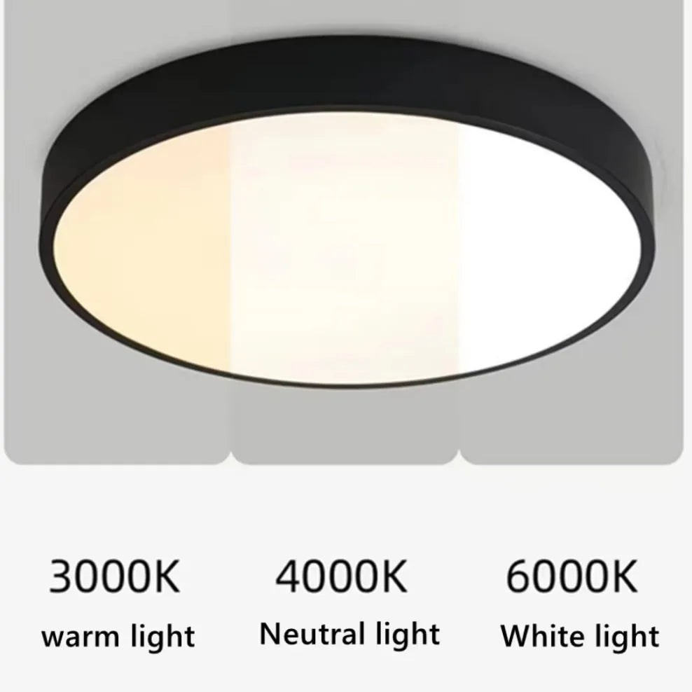 LED Nordic Ceiling Light Circular Grain Macaron Lamp Modern Bedroom Study Balcony Children's Room Home Light 30cm 40cm 60cm