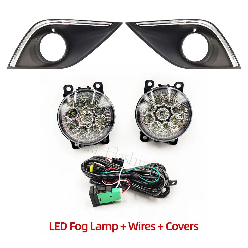 Fog Light Lamp Bezel Cover For Mitsubishi Outlander 2015 2016 2017 2018 FogLamp Hoods Fog Light Covers Box frame headlights