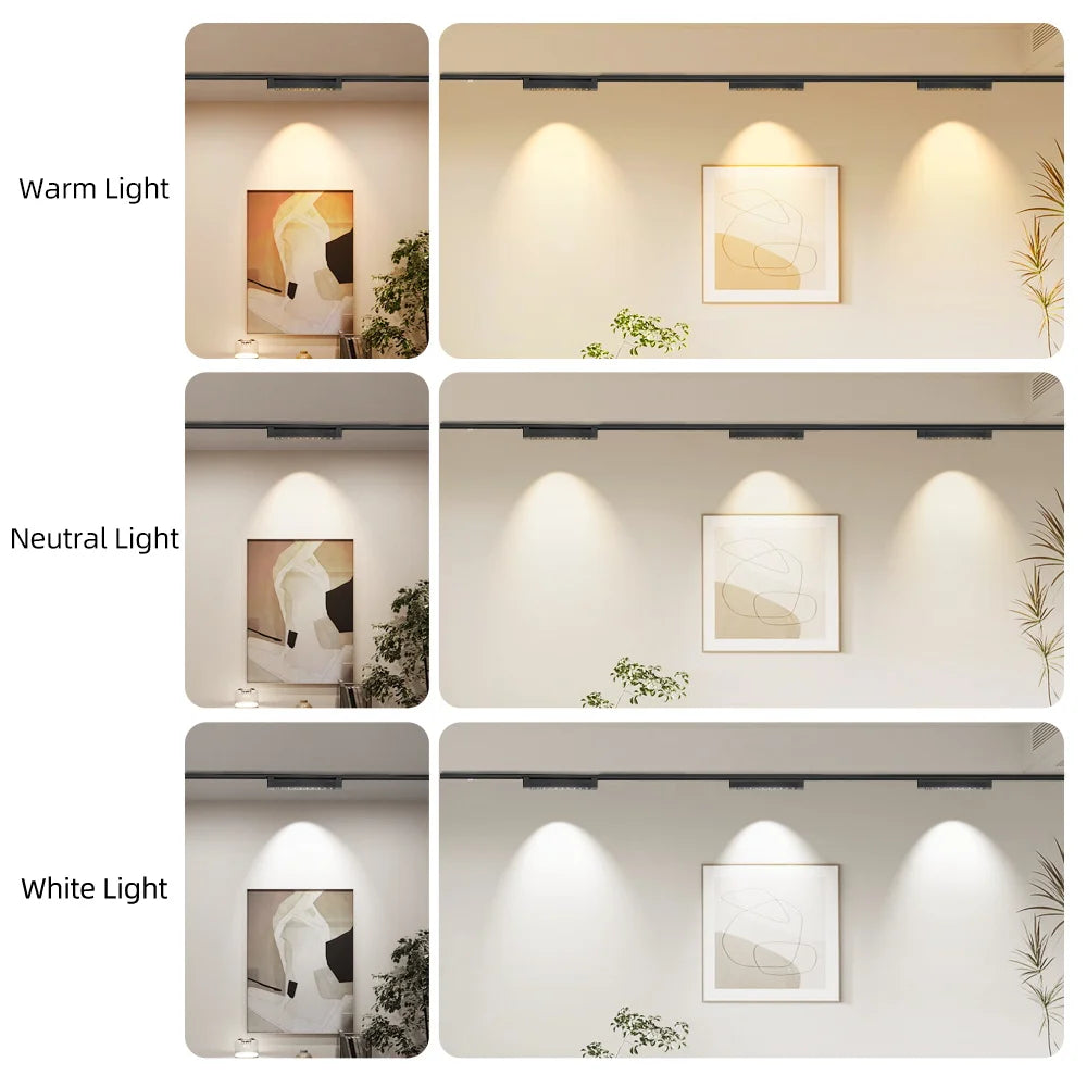 LED Floodlight Long Strip Track Light For Ceiling AC85V-265V Downlight Rail Sets10W 20W Wall Lamp Led track Rrail Clothing Store