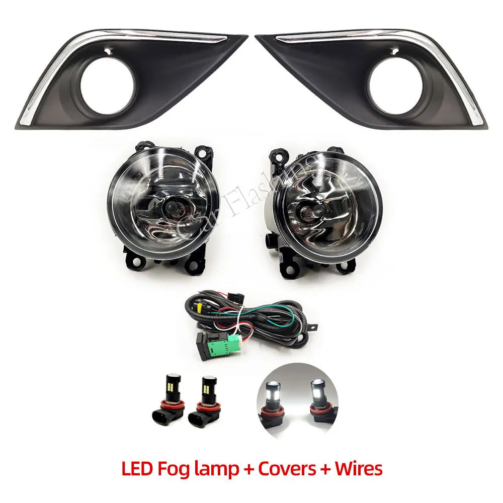 Fog Light Lamp Bezel Cover For Mitsubishi Outlander 2015 2016 2017 2018 FogLamp Hoods Fog Light Covers Box frame headlights