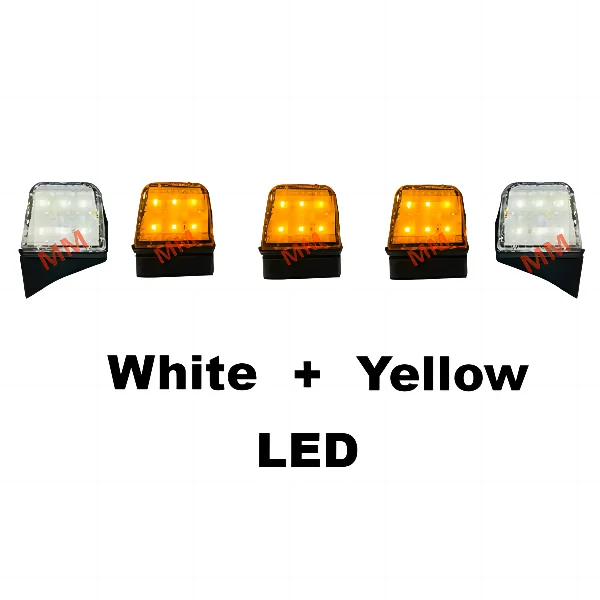 Amber White 24v top Light for Volvo heavy truck FH FM Truck Trailer For volvo roof lamp Volvo Doom lights OEM 1623726 1623727