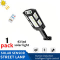 1-6 Packs 43 LED solar light outdoor garden path 1200mAh suitable for courtyard street porch Wall Lamp Energy efficient Lighting