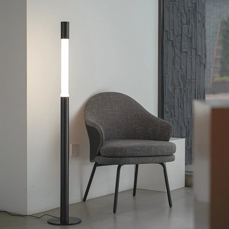 Adjustable Led Floor Lamp Chrome Black For Living Room Bedroom Sofa Side Corner Entryway Exhibition Hall Designer Standing Light