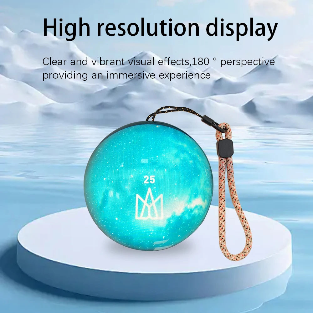 Customizable Video Glass Ball DIY Art Glass Ball Lamp - Spherical Pixel Display Detachable Video and Sound Gaming Screen Gifts