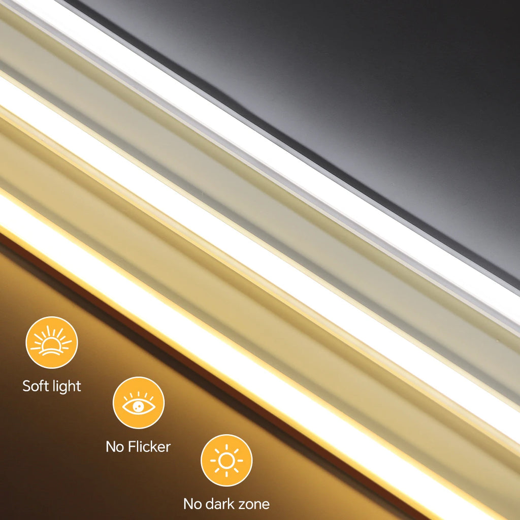 Neon COB Strip Acoustic Panel Wall Decoration Light Parallel LED Under Cabinet COB Light Motion Sensor Touch Switch LED Lamp 24V