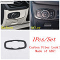 Warning Light / Head Lamp / Air AC Outlet Vent / Window Lift Cover Trim For Ford Focus MK4 2019 - 2025 Carbon Fiber Accessories