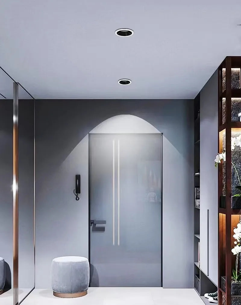 Highlight LED AC110-230V Anti Glare Recessed Dimmable Downlights COB 7W9W12W15W20W24W36W45W60W Ceiling Lamp Spot Light Parlor