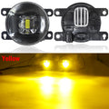 2 Pieces LED Lens Fog Light For Dacia Renault Duster 2010-2020 30W 8000LM Adjustable Car Front Bumper Fog Lamp Assembly H11