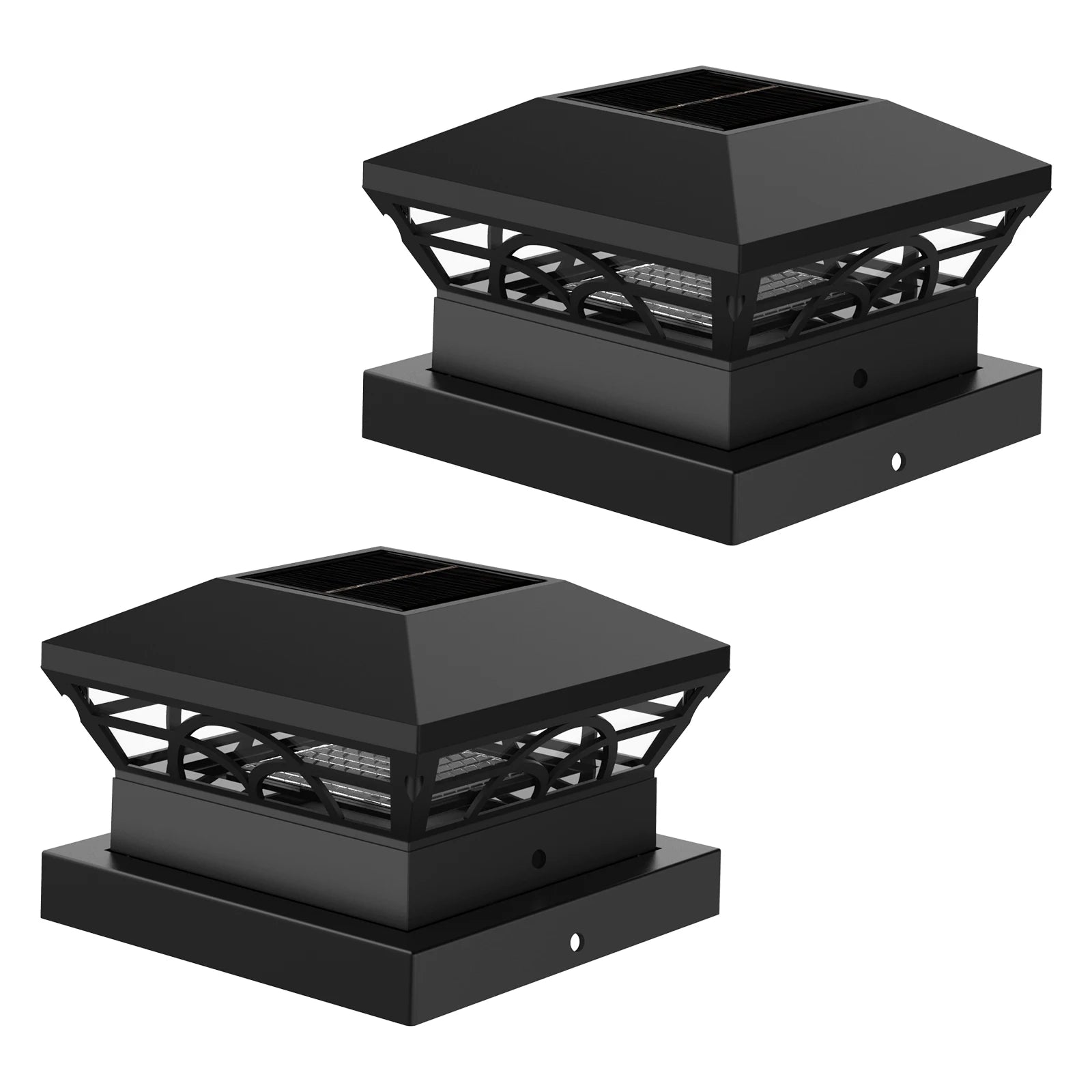 1pc/2pc/4pcs Solar Light Fence Light IP65 Waterproof Outdoor Solar Lamp For Garden Decoration Gate Courtyard Cottage Solar Lamp