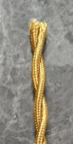 Fabric Cable cord for Vintage Pendant light 110/220V Decoration lamp Cables Gold Knitted Cloth Twisted Electrical Wire