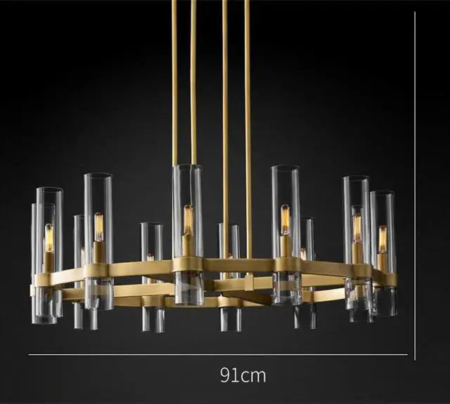 American Living Dining Room Loft Lighting Glass Chandelier Chrome Pendant Lamp Lighting Foyer Retro Glass Shades Led Lighting