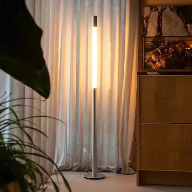 Adjustable Led Floor Lamp Chrome Black For Living Room Bedroom Sofa Side Corner Entryway Exhibition Hall Designer Standing Light