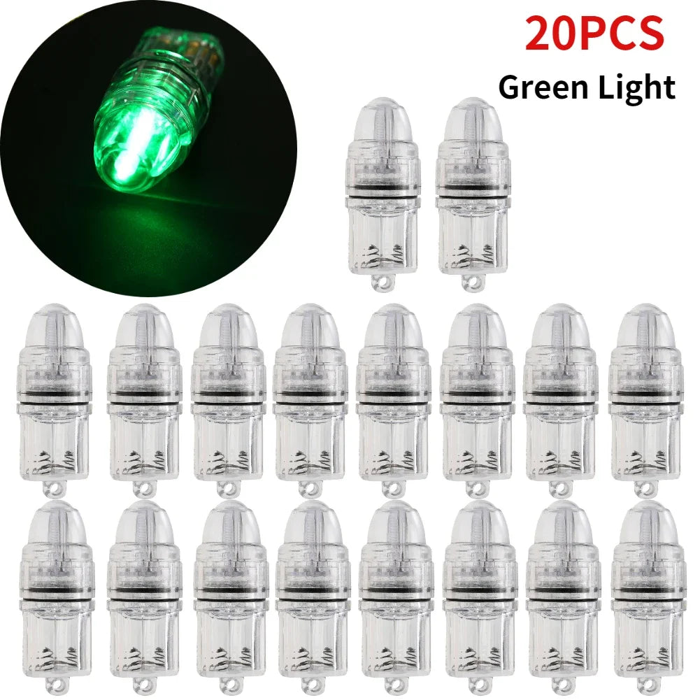5-20pcs Underwater Deep Drop LED Fish Attracting Indicator Fish Lure Light Bait Fishing Lamp Lure LED Light Bait Fishing Tools