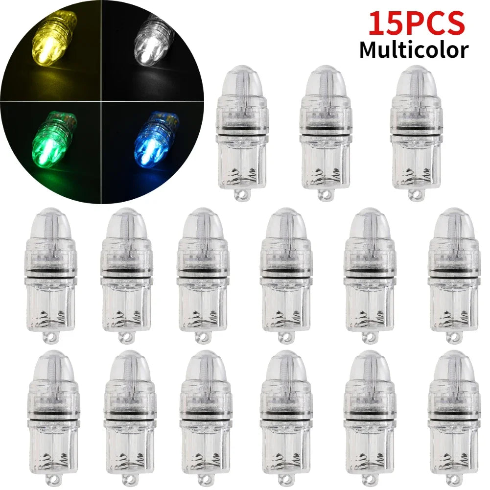 5-20pcs Underwater Deep Drop LED Fish Attracting Indicator Fish Lure Light Bait Fishing Lamp Lure LED Light Bait Fishing Tools