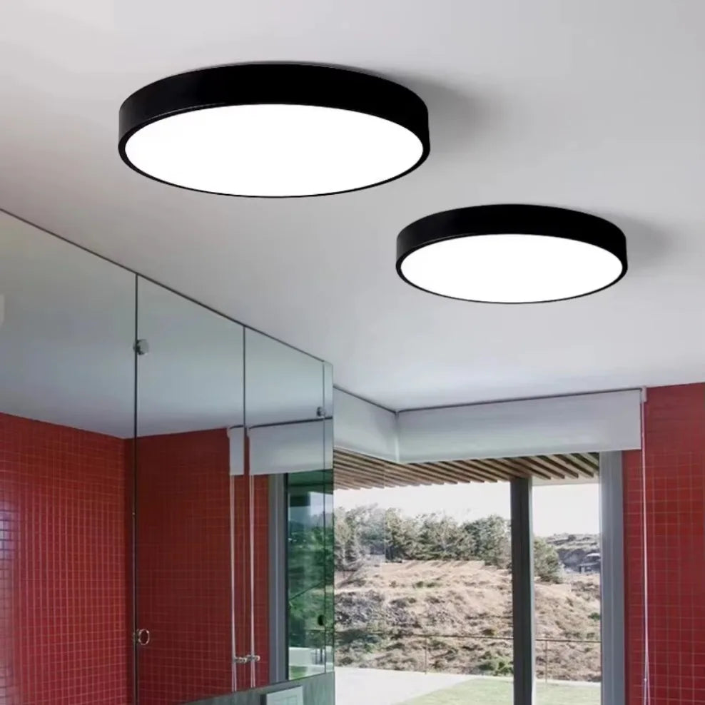 LED Nordic Ceiling Light Circular Grain Macaron Lamp Modern Bedroom Study Balcony Children's Room Home Light 30cm 40cm 60cm