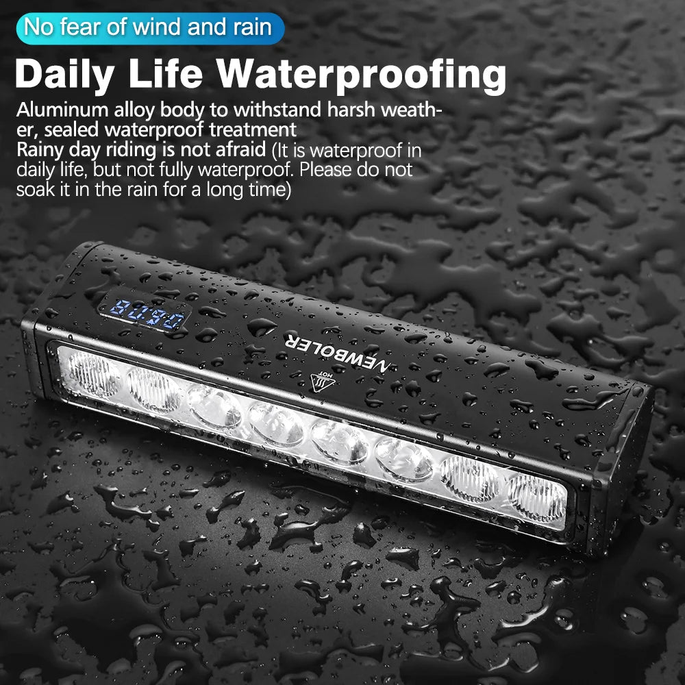 NEWBOLER Bicycle Light Front 4500Lumen Bike Light 14000mAh Waterproof Flashlight USB Charging MTB Road Cycling Lamp Accessories