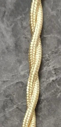 Fabric Cable cord for Vintage Pendant light 110/220V Decoration lamp Cables Gold Knitted Cloth Twisted Electrical Wire