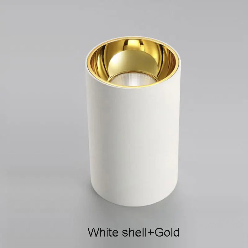 Cylinder Rose Gold Dimmable LED Spotlight  Downlight 5W 10W 15W 20W 30W Ceiling Lamp For Livingroom Kitchen Bedroom Foyer Office
