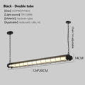 Industrial Retro Checkstand Chandeliers Long Metal Led Hanging Lamp For Office Bar Dining Room Kitchen Island Lighting Fixtures