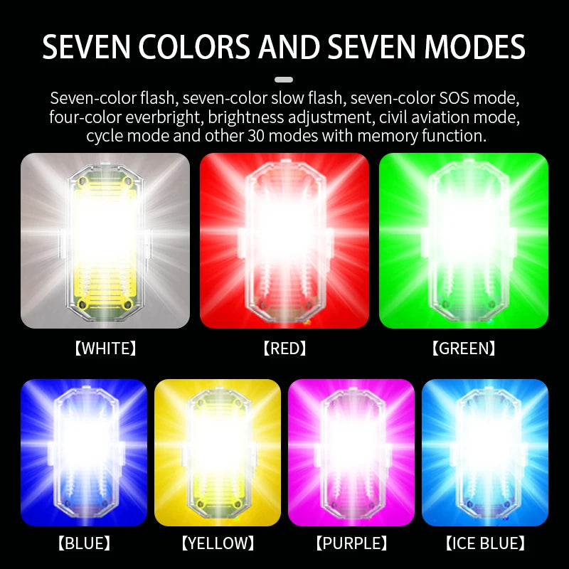 Strobe Lights M6 For Car Motorcycle Led Flash Anti-collision Warning Lamp Waterproof Wireless Remote Control For Car Bike